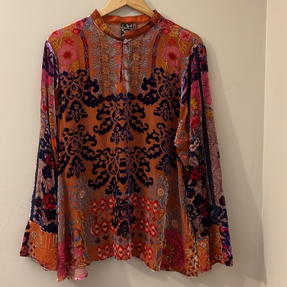 Like New Johnny Was Syriah Burnout Enta Blouse - XXL - Picture 4 of 12